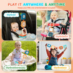 SOSUSHOE Busy Board for 1 Year Old, Montessori Toys for 1 Year Old, Easter Basket Stuffers for Toddler, Travel Activities Busy Board Busy Cube, Toys for 1 Year Old Boy Girl