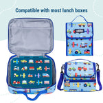 Wildkin Kids Bento Box - 4 Compartments, Airtight, Dishwasher Safe, Meal Prep for Kids - Jurassic Dinosaurs