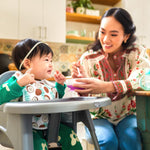 Cosco Kids Canteen High Chair Lightweight Portable Baby Feeding Chair with Adjustable Tray, Easy to Clean, Kitchen or Dining Use, Toddlers Up to 33 lbs, Mono Grey