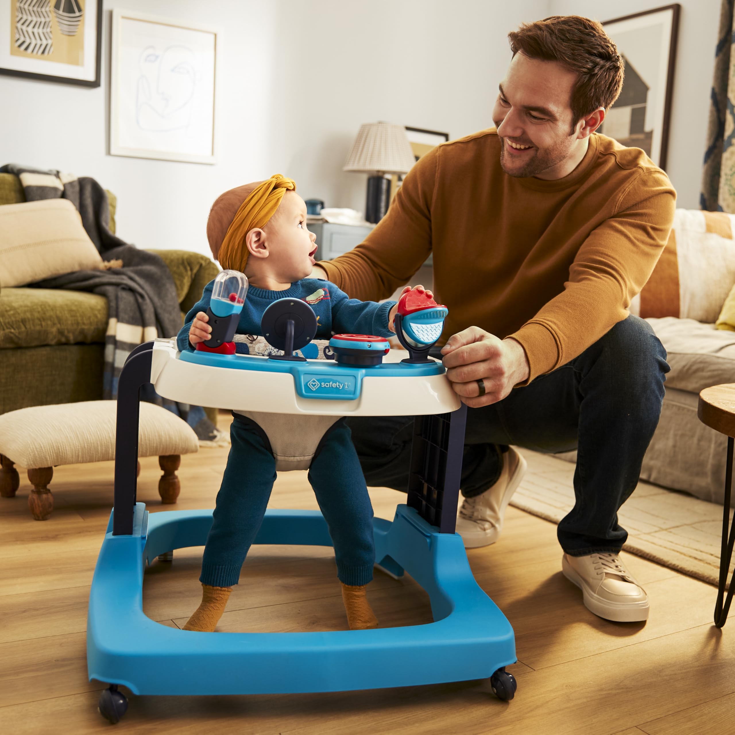 Safety 1st Ready, Set, Walk! DX Developmental Walker, Spotlight Teal