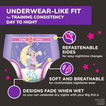 Pull-Ups Girls' Night-Time Potty Training Pants, Size 5T-6T Overnight Training Underwear (46-60 lbs), 80 Ct