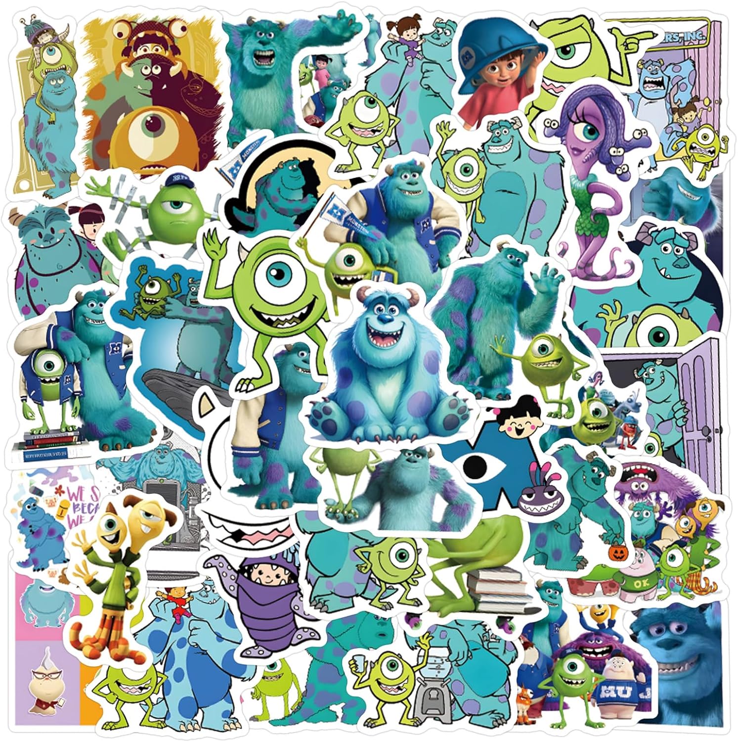 50pcs Invader Movie ZIM Stickers for Kids, Cute Water Bottle Stickers for Kids Waterproof, Vinyl Laptop Kid Sticker Pack (White)