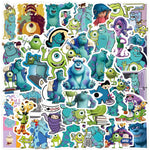 50pcs Invader Movie ZIM Stickers for Kids, Cute Water Bottle Stickers for Kids Waterproof, Vinyl Laptop Kid Sticker Pack (White)
