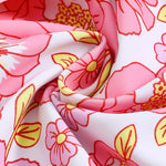 Kucnuzki Baby Girl Bathing Suit One Piece Swimsuit Pink Flower Bikini Set Baby 4T 5T Swimsuit Girls Toddler Ruffled Sleeveless Bathing Suits for Kids