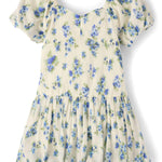 The Children's Place,Girls,Sleeveless Dressy Bubble Hem DressBlue Floral,XX-Large