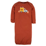 Gerber Unisex Baby Boy and Girls 4-Pack Sleeper Gown Amber 0-6 Months