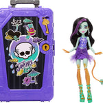 Monster High Skulltimate Secrets Draculaura Doll and Accessories Set, Destination: Gore-geous Oasis with Suitcase and 19+ Surprises Like Clothes