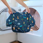 Torange Baby Bib, Long Sleeve Bib for Toddler, Waterproof Bibs for Baby, Baby-Led Weaning Smock, Machine Washable Feeding Bib