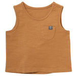 Modern Moments by Gerber Baby Boys' Sleeveless Shirt and Shorts Set, Ivory Sailboats/Medium Brown, 18 Months