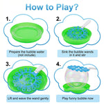 Roberly 28 Pcs Big Bubble Wands Set Bulk for Kids Summer Outdoor Activities Party Favors Gifts Birthday Games, Giant Bubbles Making Toys with Tray