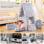 IFNOW Modular Kids Play Couch,Toddler Couch Kids Sofa,Child Sectional Sofa,Bedroom and Playroom Furniture for Toddlers,Convertible Foam and Floor Cushion for Boys and Girls,Glow in The Dark,Star