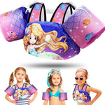 Vvinca Separable Toddler Swim Vest Fit 22-66 Lbs（1-6 Years）|2025 Newest 3 in 1 Pool Float & Arm Bands Boys and Girls, Adjustable Sturdy Safety for Infant 1 2 3 4 5 6 Year