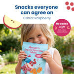 Amara Smoothie Melts - Carrot Raspberry - Baby Snacks Made With Fruits and Vegetables - Healthy Toddler Snacks For Your Kids Lunch Box - Organic Plant Based Yogurt Melts - 6 Resealable Bags