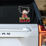 SHOP A THING – Baby on Board Sticker Baby Anime – Vinyl Decal for Car, Truck, and Van – Waterproof Decal for Waterbottle – Indoor and Outdoor Use for Laptop and iPad – Removable Window Decal – SAT 027