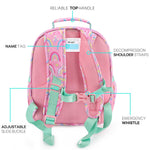 mibasies Girls Backpack 5-8: Lightweight Kids Backpacks for Girls - Girl Bookbag for Elementary School - Rainbow Pink