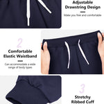 Resinta 3 Pack Toddler Girls Boys Sweatpants Kids Casual Athletic Pull-On Cotton Jogger Pants with Drawstring for Boys Girls