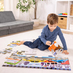 Melissa & Doug Traffic Jam Jumbo Floor Puzzle (24 Pieces, 2 x 3 Feet), Vehicle-Themed Jigsaw Puzzle for Preschoolers and Kids Ages 3+ - FSC Certified