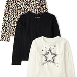 The Children's Place Girls' Long Sleeve Knit Fashion Shirt