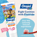 Orajel Naturals Paw Patrol Kids Fluoride Toothpaste, Fruity, 4.2 Oz, 4-Pack