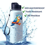 RINAVO 100 PCS Water Bottle Stickers for Kids Waterproof Cute Stickers for Water Bottles No Duplicates Animal Stickers for Kids Laptop, Water Bottle, Party Favor & Classroom Reward