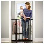 Regalo 36" Extra Tall Home Accent Arch Baby Gate for Doorways & Bottom of Stairs, Pressure Mount for Babies, Toddlers & Pets, Ages 6-24 Months, Tested & Safe, White