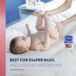 Vaseline Healing Jelly Baby, 2-Pack – Hypoallergenic Moisturizer for Baby Care, Diaper Rash, Sensitive and Dry Skin, Baby Powder Scent, 13 Oz Ea