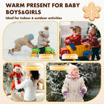 MniJiza Baby Winter Mittens Toddler Stretch Knit Gloves Magic Warm Glove for Baby Boys Girls (5 Pairs Animal2, 6-36M)