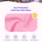 Disney Marvel Ghost Spider Girls Swimsuits Ruffle One Piece Bathing Suits UPF 50 Sport Summer Beach Swimwear Pink Quick Dry for Toddler Girls Size 3T