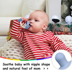 Baby Teething Toys 0-6 Months, Mombella Clownfish Teething Toys 6-12 Months, Baby Teether Toys with No Drop Strap, Silicone Baby Teething Relief Chew Toy, Easy to Hold for Infant, BPA Free, Blue