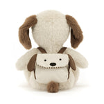 Jellycat Backpack Puppy Stuffed Animal, 8.5" - Dogs & Puppies Plush Toy - Classic Children's Gift