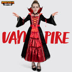 Spooktacular Creations Girls Vampire Costume, Halloween Costume for Kids, Royal Vampire Outfit for Girls