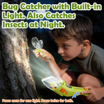 Bug Catcher Kit for Kids with Light and Insect Habitat - Outdoor Exploration Toys for Boys Girls Ages 6+, STEM Educational Toys Set Includes Net, Tweezers, Magnifying Glass Cup, Screwdriver