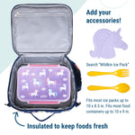 Wildkin Kids ECO rPET Insulated Lunch Box – Keeps Food Hot or Cold, Easy-Clean Lining, Mesh Pockets & BPA-Free – Boys & Girls, Ideal for School, Travel & Daycare – Wildflower Bloom