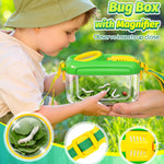HAIMST Bug Catcher for Kids, 22 PCS Bug Catching Kit with Bug Collector Toy Bugs Butterfly Net Magnifying Glass Insect Catcher Tweezers, Outdoor Explorer Kit for Kids Age 3 4 5 6 7 8