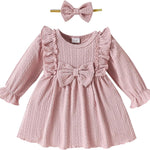 Mioglrie Baby Girl Dress Toddler Girls' Dresses 3 6 9 12 18 24 Months 2t 3t Girls Clothes Fall Winter Outfits