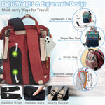 Diaper Bag Backpack Baby Bag, Baby Girl Boy Diaper Bag for Dad Mom with Pad, 16 Pockets, Pacifier Case, Large Diaper Bags Unisex for Travel (Colorful)