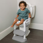 Step Up 2 N 1 Potty Training Seat, Upgrade Toddler Toilet Seat for Kids Boys Girls, Potty Training Toilet, Splash Guard Anti Slip Pad Step Stool