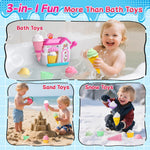 Bath Toys for Kids Ages 4-8 3-5 Toddler Bath Toys Bathtub Ice Cream Foam Maker Bubble Pretend Cake Play Set Birthday Gifts for 2-4 5 6 Year Old Girls Boys