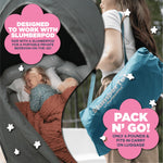 SlumberPod SlumberTot Inflatable Toddler Travel Bed - Portable Kids Air Mattress with Safety Bumpers - Perfectly Sized Ideal for Travel or Home Use - Includes Electric Pump