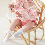 Boonbery Baby Girl Socks Lace Ruffle Socks 2/3/6 Pairs Eyelet Ankle Dress Sock for Newborn Infant Toddler 0-1/1-3/3-5 Years