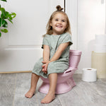 Ingenuity My Size Potty Pro in Pink, Infant Potty Training Toilet, Lifelike Flushing Sound, for Ages 18 Months, Up to 50 Pounds
