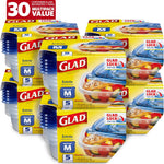 Glad Food Storage Containers, Deep Dish, 64 Ounce, 3 Count