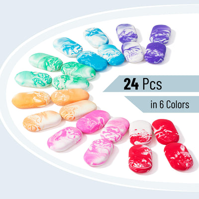 Mr. Pen- Erasers, 24 Pack, Vibrant Colors, Marble Pencil Eraser, Cute Eraser for Kids, Big Erasers for Pencils