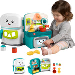 Fisher-Price Baby & Toddler Toy Laugh & Learn Learning Kitchen Playset with Music Lights & 5 Play Pieces for Kids Ages 6+ Months