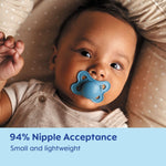 MAM Original Matte Baby Pacifiers 0-6 Months, Binky for Newborn Babies, BPA-Free Skin Soft Silicone Nipple, Easy to Clean, Developed with Medical Experts, 2 Count, With Sterilizer Case, Made in Europe