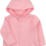 HonestBaby Matelasse Snap-Front Hoodie 100% Organic Cotton Infant Baby Boys, Girls