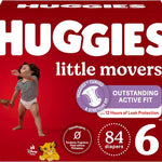 Huggies Size 5 Diapers, Little Movers Baby Diapers, Size 5 (27+ lbs), 132 Count (2 Packs of 66), Packaging May Vary