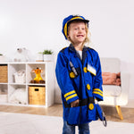 Melissa & Doug Police Officer Costume, 8-Pc Pretend Play Dress Up, Badge, Handcuffs & Accessories, Role Play Toys for Kids 3+
