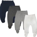 123 Bear Baby Soft Cotton Spandex Pants with Feet