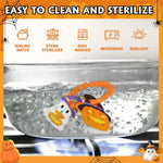 Baby Halloween Teething Toys, Soft Pumpkin & Ghost Textured Silicone Teether for 3-6 6-12 Months, BPA-Free Baby Halloween Teether Toys, Boo Basket Stuffers Sensory Gifts for Infant Boys & Girls